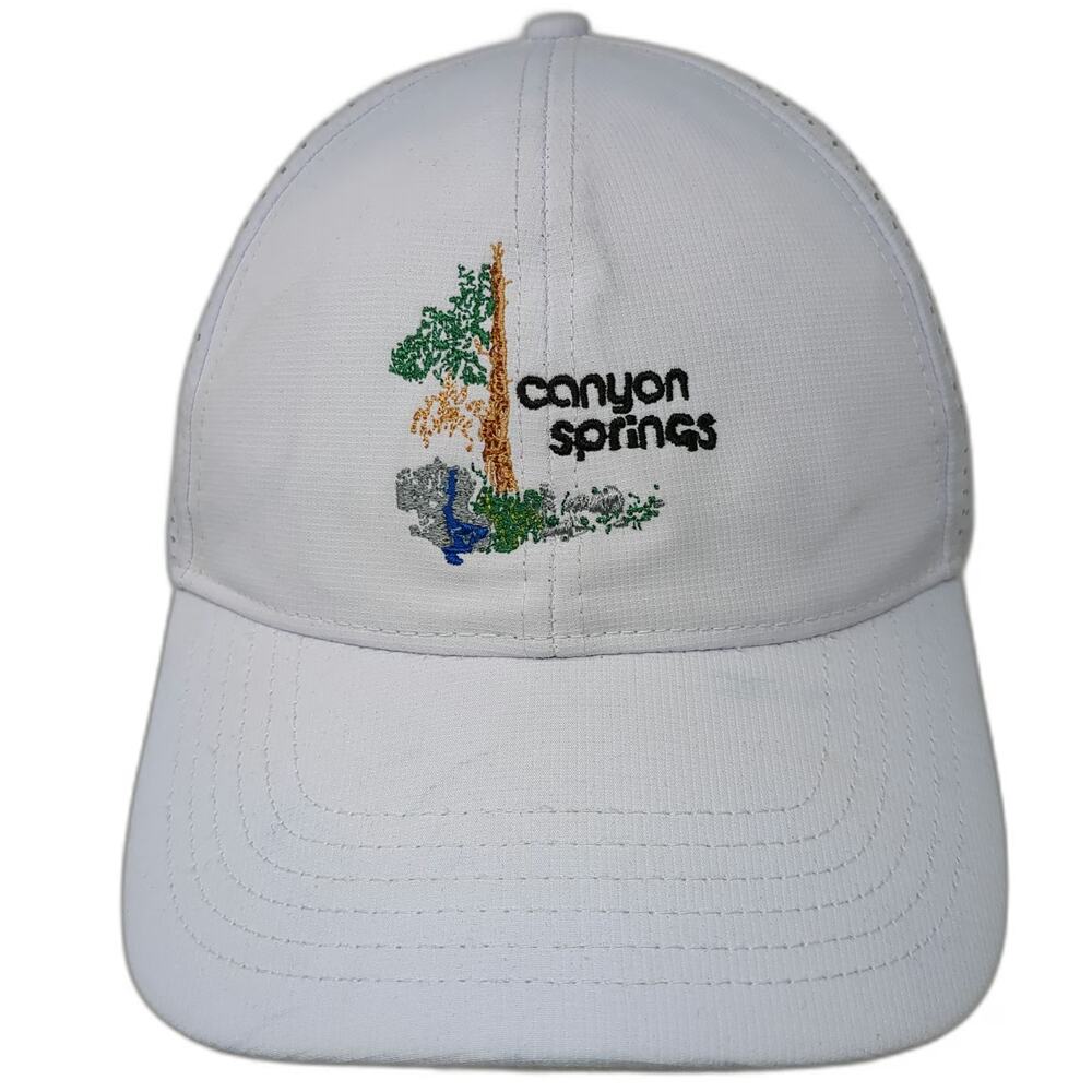 Outdoor Cap Baseball Cap White One Size Canyon Springs Logo Mesh Slideback Hat
